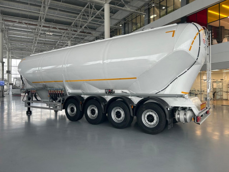 Полуприцеп муковоз Сеспель SF4U55 55 м3 алюминиевый 4 оси детальное фото - Spec-Trucks