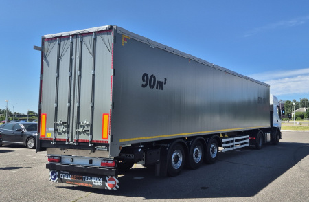 Полуприцеп щеповоз с подвижным полом САТ 150 90 м3 детальное фото - Spec-Trucks