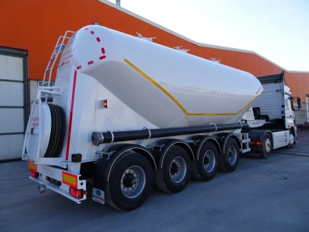 Полуприцеп цементовоз NURSAN ANRS2 35 м3 4 оси алюминиевый детальное фото - Spec-Trucks