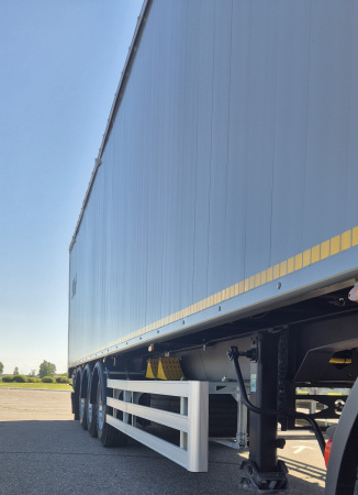 Полуприцеп щеповоз с подвижным полом САТ 150 90 м3 детальное фото - Spec-Trucks