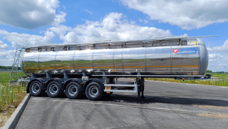 Полуприцеп битумовоз Сеспель SF4B32 32 м3 4 оси детальное фото - Spec-Trucks