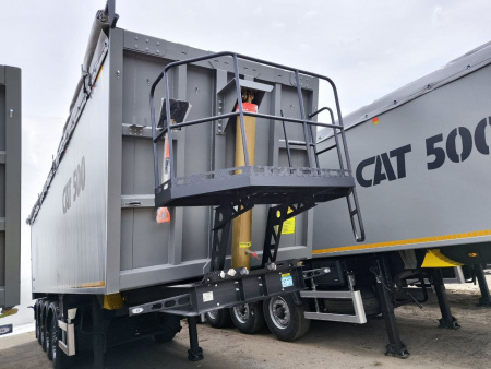 Самосвальный полуприцеп САТ 500 49 м3 алюминиевый 4 оси детальное фото - Spec-Trucks