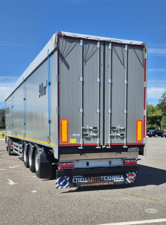 Самосвальный полуприцеп САТ 150 90 м3 с подвижным полом детальное фото - Spec-Trucks