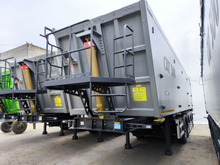 Самосвальный полуприцеп САТ 500 49 м3 алюминиевый 4 оси детальное фото - Spec-Trucks