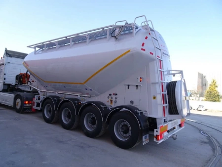 Полуприцеп цементовоз NURSAN ANRS2 35 м3 4 оси алюминиевый детальное фото - Spec-Trucks