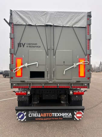 Самосвальный полуприцеп CАТ 510 55 м3 алюминиевый 4 оси с задней и боковой разгрузкой детальное фото - Spec-Trucks