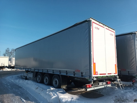 Тентованный полуприцеп FLIEGL SDS 350 шторный с кониками детальное фото - Spec-Trucks