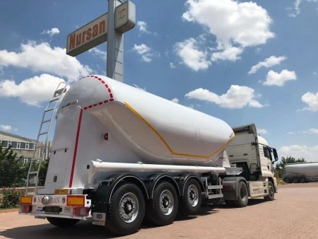 Полуприцеп цементовоз NURSAN 3ANRS 32 м3 алюминиевый детальное фото - Spec-Trucks