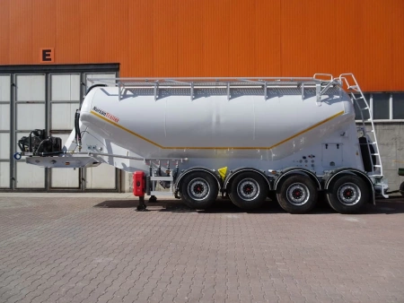 Полуприцеп цементовоз NURSAN ANRS2 35 м3 4 оси алюминиевый детальное фото - Spec-Trucks