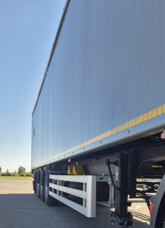 Самосвальный полуприцеп САТ 150 90 м3 с подвижным полом детальное фото - Spec-Trucks