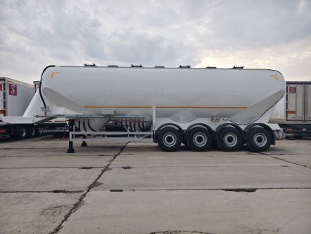 Полуприцеп кормовоз Сеспель SF4U55 55 м3 алюминиевый 4 оси детальное фото - Spec-Trucks