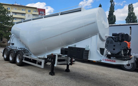 Полуприцеп материаловоз CARSAN CTS 11 34 м3 вакуумный детальное фото - Spec-Trucks