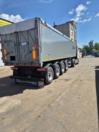 Самосвальный полуприцеп САТ 500 55 м3 алюминиевый 4 оси детальное фото - Spec-Trucks
