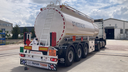 Полуприцеп бензовоз NURSAN 3ANRS 33 м3 алюминиевый детальное фото - Spec-Trucks