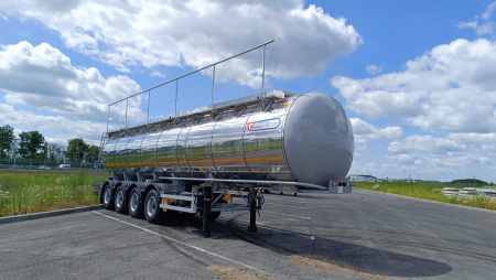 Полуприцеп битумовоз Сеспель SF4B32 32 м3 4 оси детальное фото - Spec-Trucks