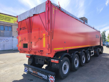 Самосвальный полуприцеп САТ 500 49 м3 алюминиевый 4 оси детальное фото - Spec-Trucks
