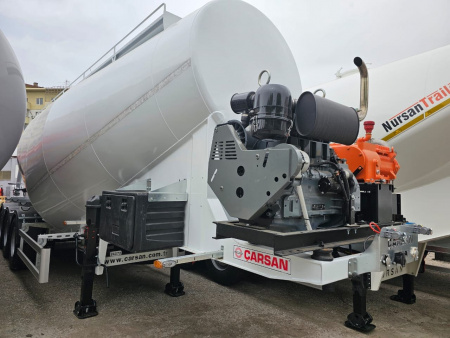 Полуприцеп материаловоз CARSAN CTS 11 34 м3 вакуумный детальное фото - Spec-Trucks