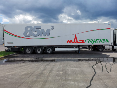 Изотермический полуприцеп КУПАВА 930011 на шасси МАЗ детальное фото - Spec-Trucks