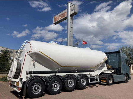 Полуприцеп муковоз NURSAN NRS2 48 м3 алюминиевый 4 оси детальное фото - Spec-Trucks