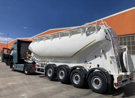 Полуприцеп муковоз NURSAN NRS2 48 м3 алюминиевый 4 оси детальное фото - Spec-Trucks