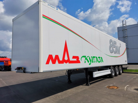 Изотермический полуприцеп КУПАВА 930011 на шасси МАЗ детальное фото - Spec-Trucks