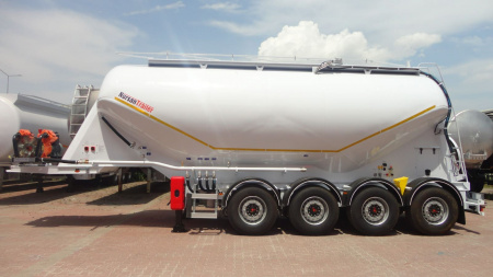 Полуприцеп материаловоз NURSAN ANRS2 35 м3 4 оси алюминиевый детальное фото - Spec-Trucks