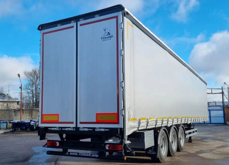 Тентованный полуприцеп ТОНАР Т3-13 9888 шторно-бортовой с закладными под коники детальное фото - Spec-Trucks