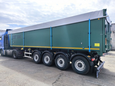 Самосвальный полуприцеп САТ 500 49 м3 алюминиевый 4 оси детальное фото - Spec-Trucks