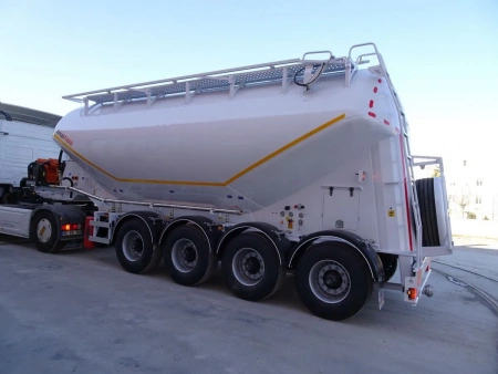 Полуприцеп цементовоз NURSAN ANRS2 35 м3 4 оси алюминиевый детальное фото - Spec-Trucks