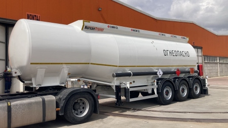 Полуприцеп бензовоз NURSAN 3ANRS 33 м3 алюминиевый детальное фото - Spec-Trucks