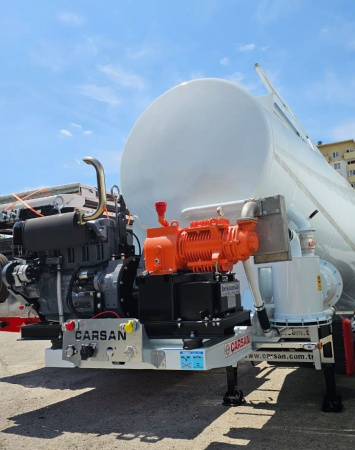 Полуприцеп материаловоз CARSAN CTS 11 34 м3 вакуумный детальное фото - Spec-Trucks