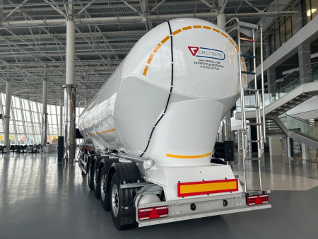 Полуприцеп муковоз Сеспель SF4U55 55 м3 алюминиевый 4 оси детальное фото - Spec-Trucks