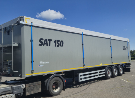 Полуприцеп щеповоз с подвижным полом САТ 150 90 м3 детальное фото - Spec-Trucks