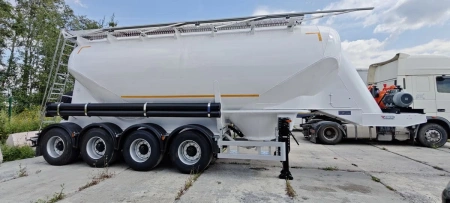 Полуприцеп цементовоз СЕСПЕЛЬ SF4U34 34 м3 4 оси алюминиевый детальное фото - Spec-Trucks