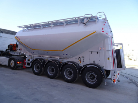 Полуприцеп материаловоз NURSAN ANRS2 35 м3 4 оси алюминиевый детальное фото - Spec-Trucks