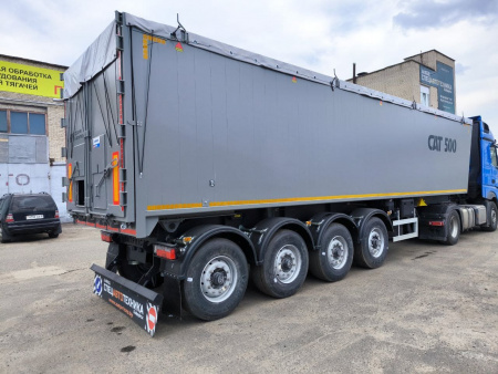 Самосвальный полуприцеп САТ 500 49 м3 алюминиевый 4 оси детальное фото - Spec-Trucks