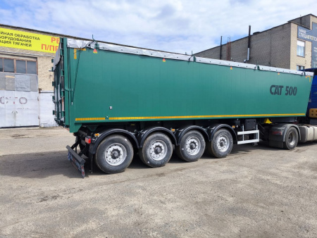 Самосвальный полуприцеп САТ 500 49 м3 алюминиевый 4 оси детальное фото - Spec-Trucks