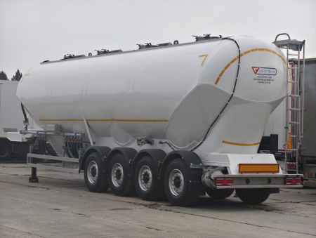 Полуприцеп кормовоз Сеспель SF4U55 55 м3 алюминиевый 4 оси детальное фото - Spec-Trucks