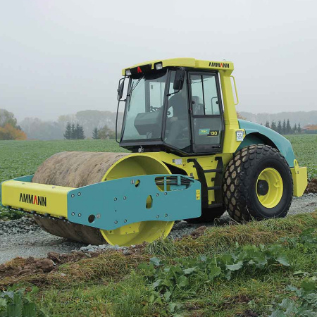 Тяжелый грунтовый каток AMMANN ASC 130D 13 тонн детальное фото - Spec-Trucks