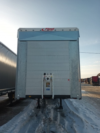 Тентованный полуприцеп FLIEGL SDS 350 шторный с кониками детальное фото - Spec-Trucks