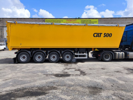 Самосвальный полуприцеп САТ 500 49 м3 алюминиевый 4 оси детальное фото - Spec-Trucks