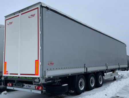 Шторно-бортовой полуприцеп FLIEGL SDS 350 с кониками детальное фото - Spec-Trucks