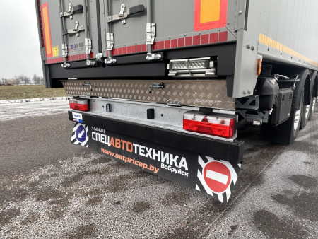 Полуприцеп мусоровоз с подвижным полом САТ 150 90 м3 детальное фото - Spec-Trucks